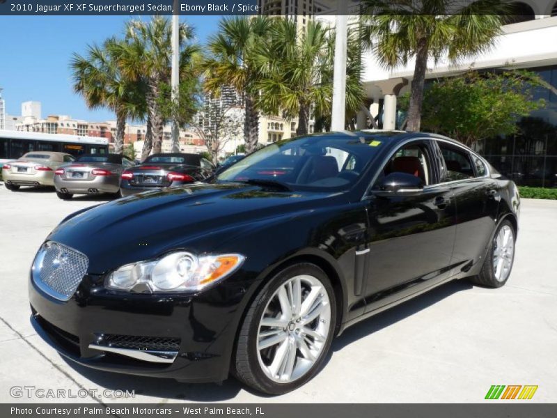 Ebony Black / Spice 2010 Jaguar XF XF Supercharged Sedan