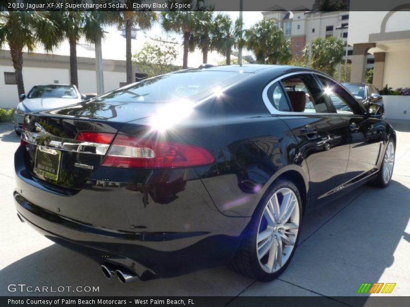 Ebony Black / Spice 2010 Jaguar XF XF Supercharged Sedan