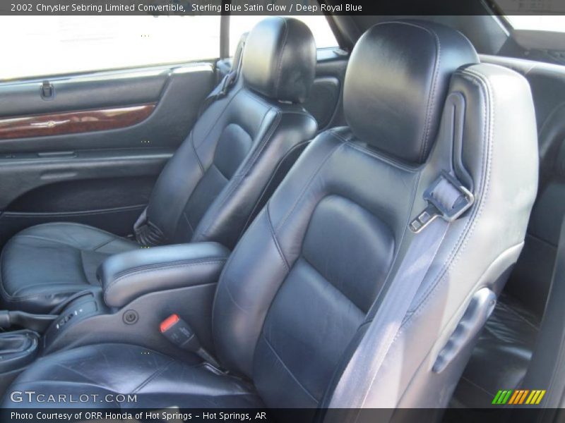  2002 Sebring Limited Convertible Deep Royal Blue Interior