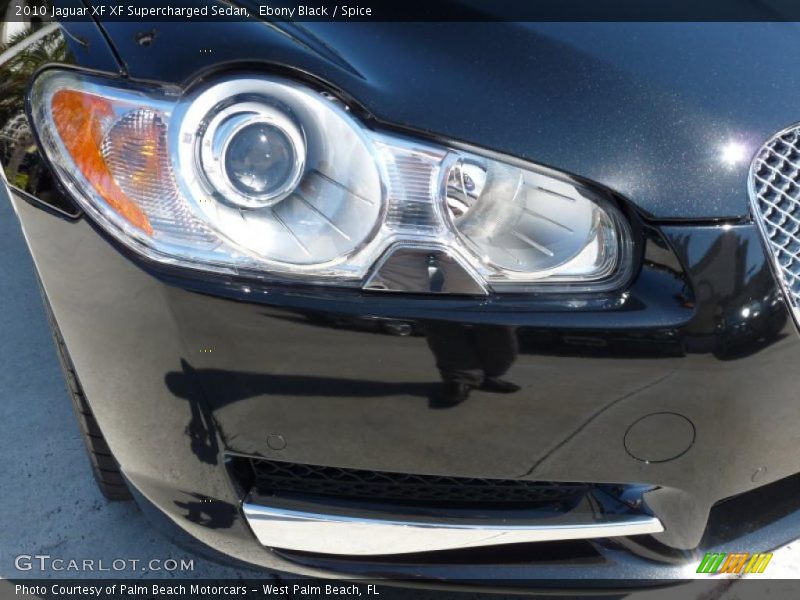 Ebony Black / Spice 2010 Jaguar XF XF Supercharged Sedan