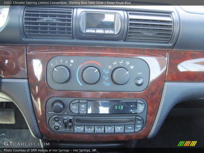 Controls of 2002 Sebring Limited Convertible