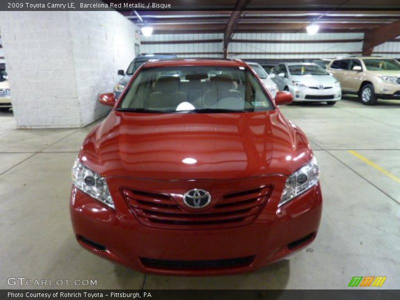 Barcelona Red Metallic / Bisque 2009 Toyota Camry LE