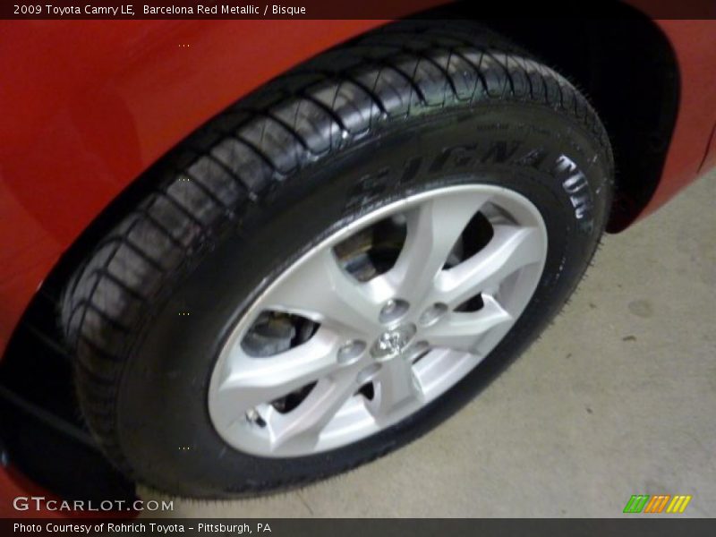 Barcelona Red Metallic / Bisque 2009 Toyota Camry LE