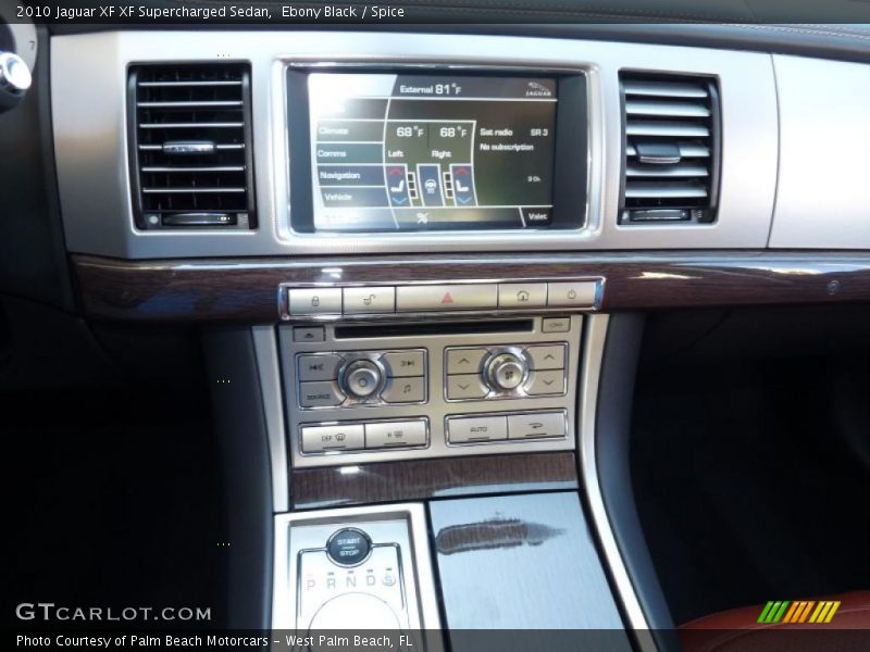 Controls of 2010 XF XF Supercharged Sedan