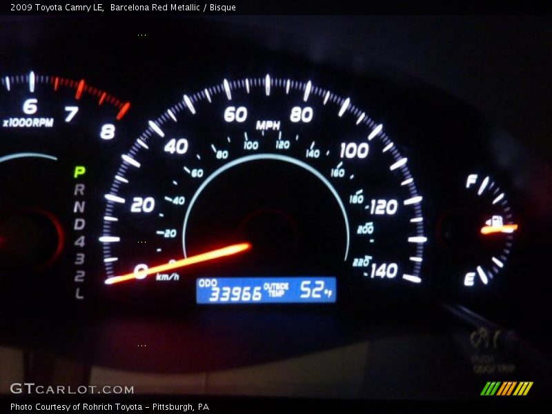 Barcelona Red Metallic / Bisque 2009 Toyota Camry LE