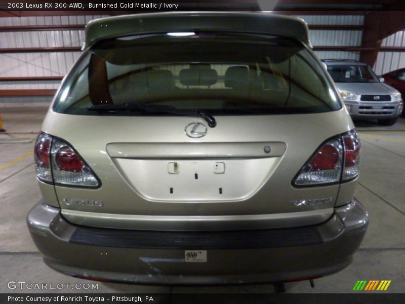 Burnished Gold Metallic / Ivory 2003 Lexus RX 300 AWD