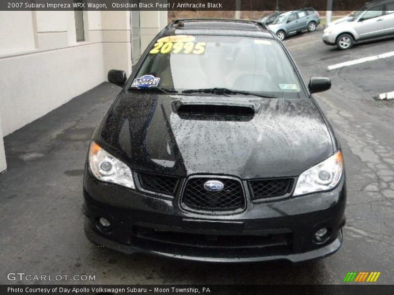 Obsidian Black Pearl / Anthracite Black 2007 Subaru Impreza WRX Wagon