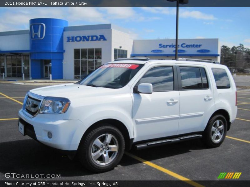 Taffeta White / Gray 2011 Honda Pilot EX-L