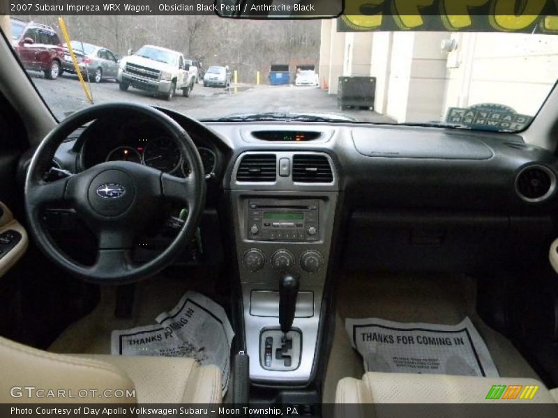 Obsidian Black Pearl / Anthracite Black 2007 Subaru Impreza WRX Wagon