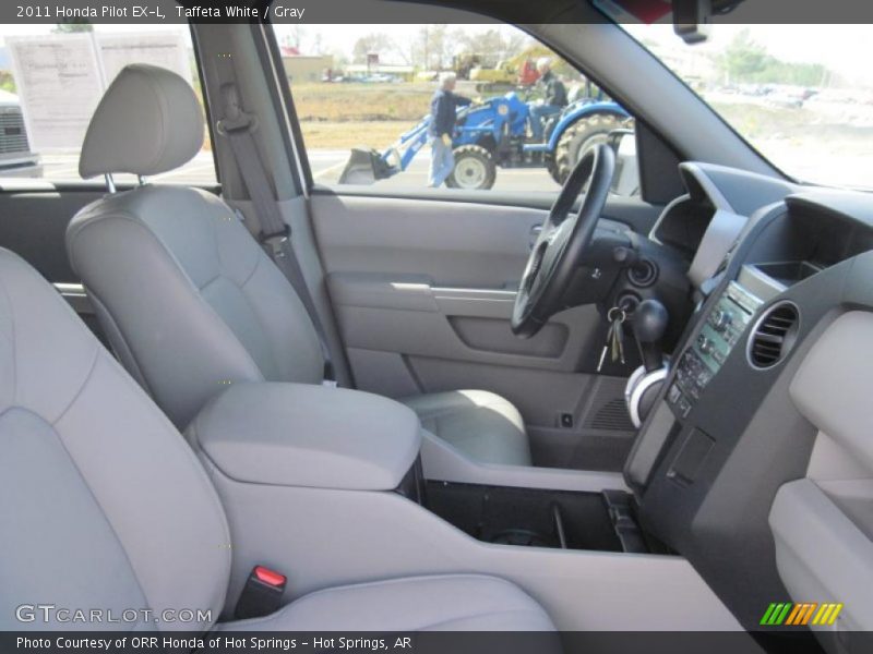 Taffeta White / Gray 2011 Honda Pilot EX-L