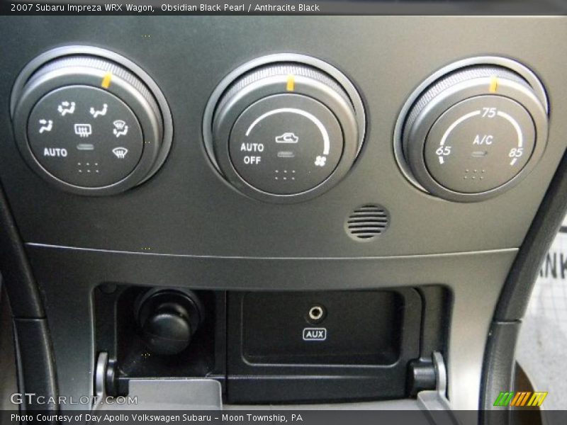 Controls of 2007 Impreza WRX Wagon