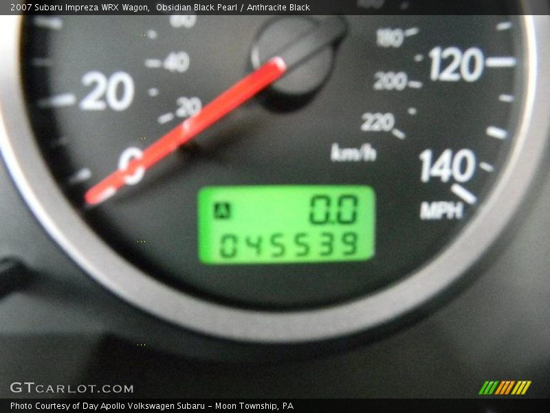 Obsidian Black Pearl / Anthracite Black 2007 Subaru Impreza WRX Wagon