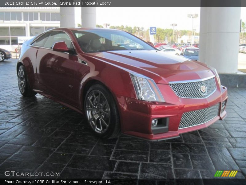 Crystal Red Tintcoat / Ebony 2011 Cadillac CTS -V Coupe