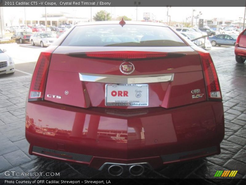 Crystal Red Tintcoat / Ebony 2011 Cadillac CTS -V Coupe