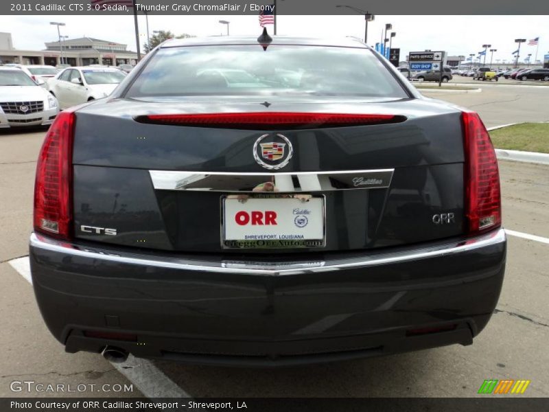Thunder Gray ChromaFlair / Ebony 2011 Cadillac CTS 3.0 Sedan
