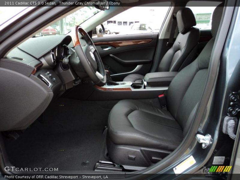 Thunder Gray ChromaFlair / Ebony 2011 Cadillac CTS 3.0 Sedan