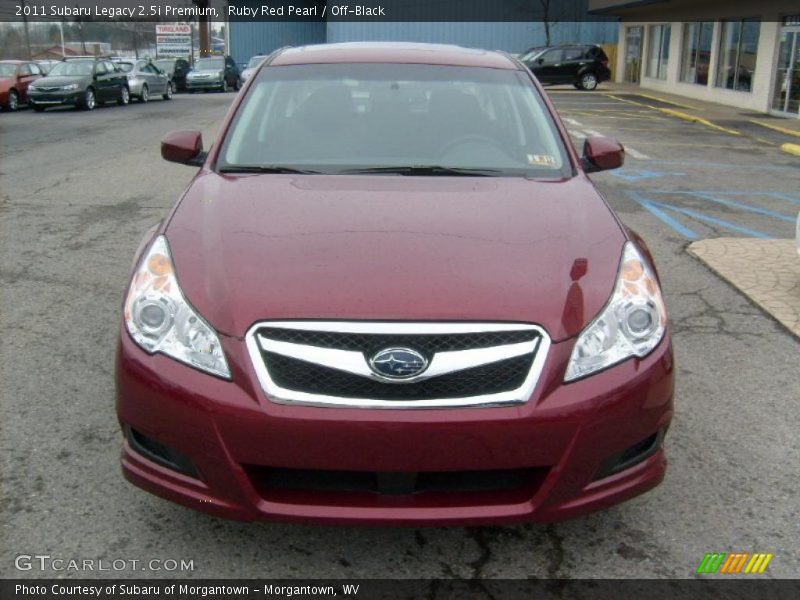 Ruby Red Pearl / Off-Black 2011 Subaru Legacy 2.5i Premium