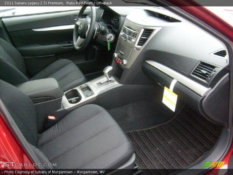  2011 Legacy 2.5i Premium Off-Black Interior