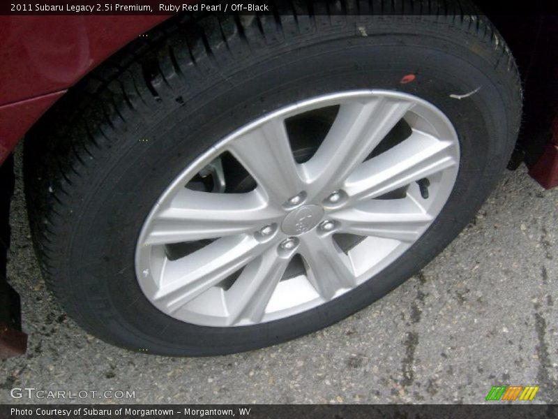 Ruby Red Pearl / Off-Black 2011 Subaru Legacy 2.5i Premium