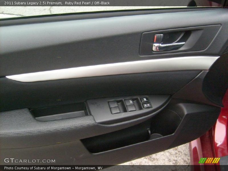 Ruby Red Pearl / Off-Black 2011 Subaru Legacy 2.5i Premium