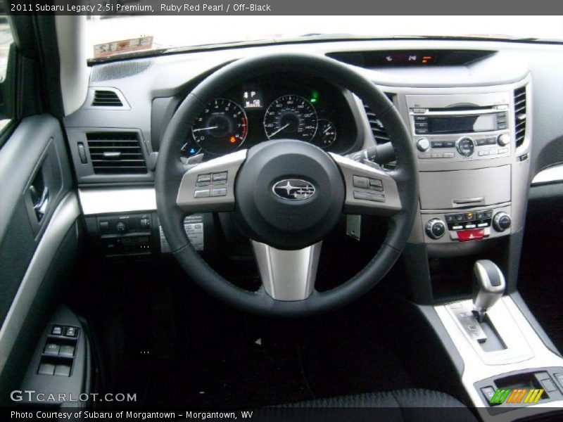 Ruby Red Pearl / Off-Black 2011 Subaru Legacy 2.5i Premium