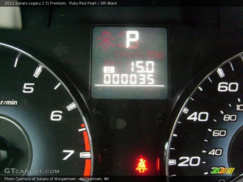 Ruby Red Pearl / Off-Black 2011 Subaru Legacy 2.5i Premium