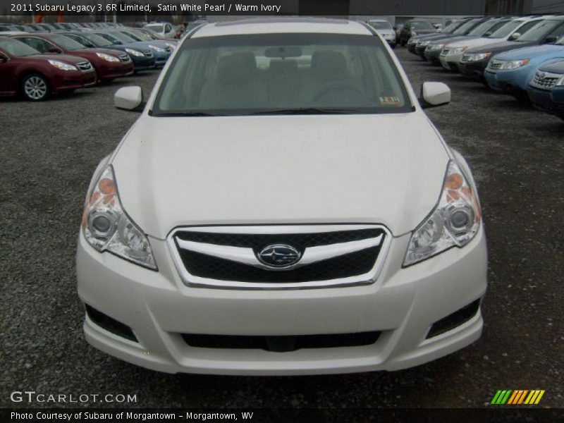 Satin White Pearl / Warm Ivory 2011 Subaru Legacy 3.6R Limited