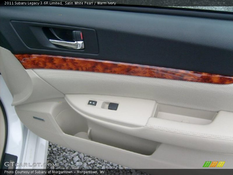 Satin White Pearl / Warm Ivory 2011 Subaru Legacy 3.6R Limited