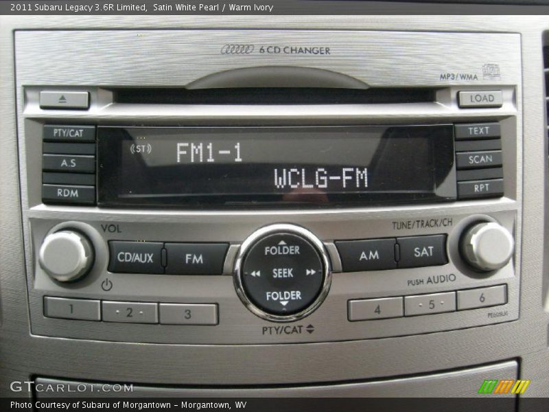 Controls of 2011 Legacy 3.6R Limited