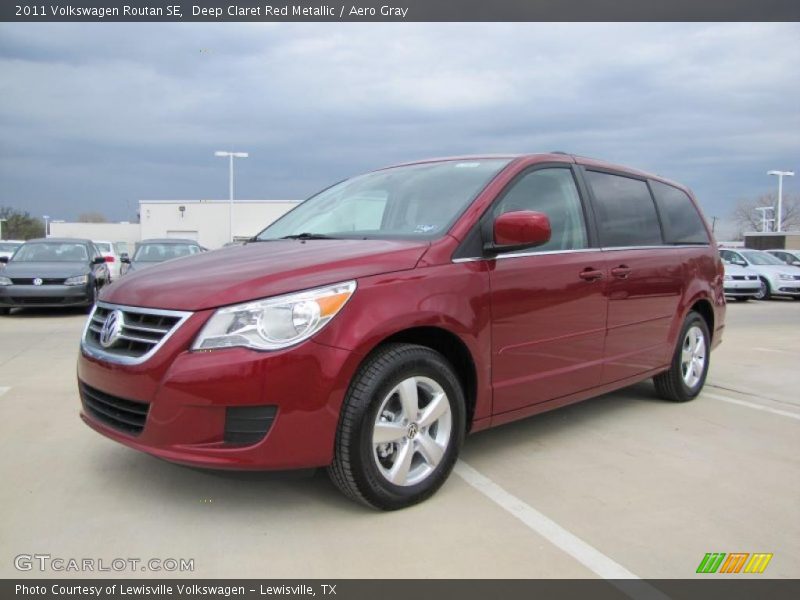 Deep Claret Red Metallic / Aero Gray 2011 Volkswagen Routan SE