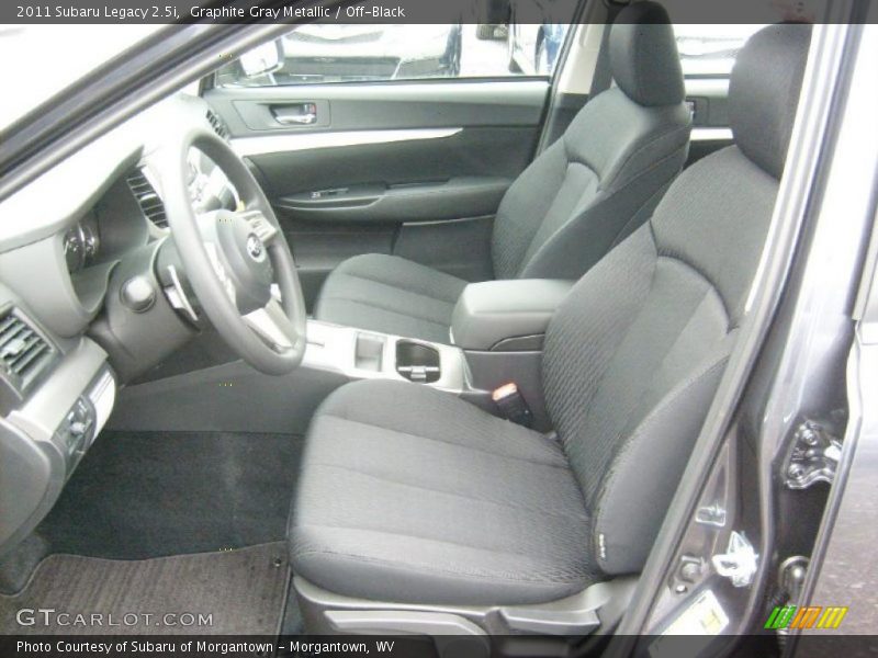 Graphite Gray Metallic / Off-Black 2011 Subaru Legacy 2.5i