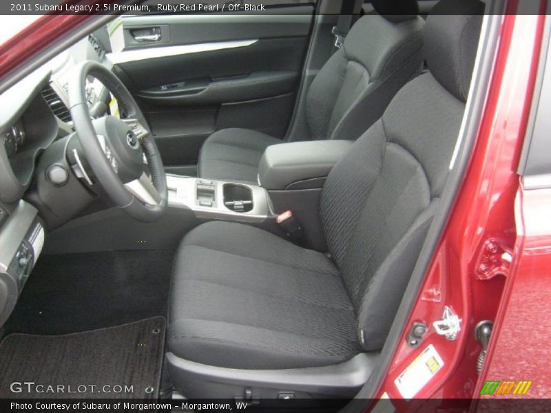Ruby Red Pearl / Off-Black 2011 Subaru Legacy 2.5i Premium