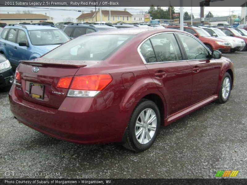 Ruby Red Pearl / Off-Black 2011 Subaru Legacy 2.5i Premium
