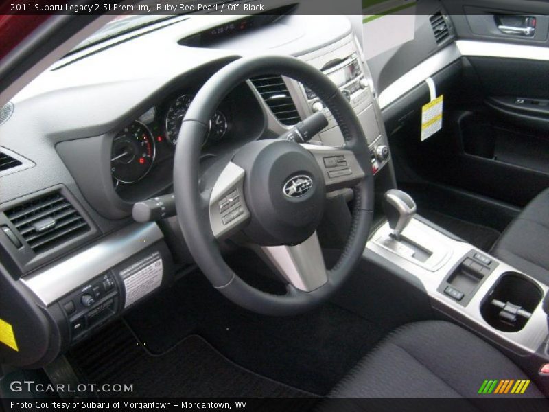 Ruby Red Pearl / Off-Black 2011 Subaru Legacy 2.5i Premium