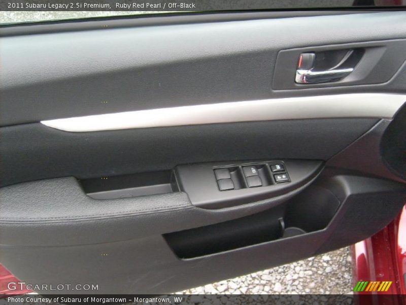 Ruby Red Pearl / Off-Black 2011 Subaru Legacy 2.5i Premium