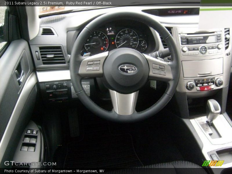 Ruby Red Pearl / Off-Black 2011 Subaru Legacy 2.5i Premium