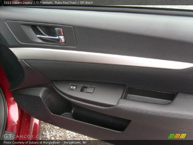 Ruby Red Pearl / Off-Black 2011 Subaru Legacy 2.5i Premium