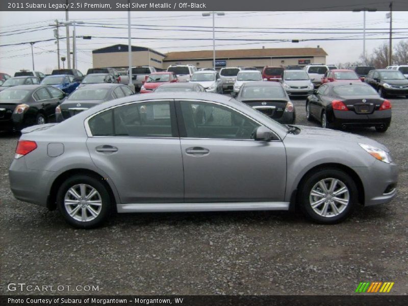 Steel Silver Metallic / Off-Black 2011 Subaru Legacy 2.5i Premium