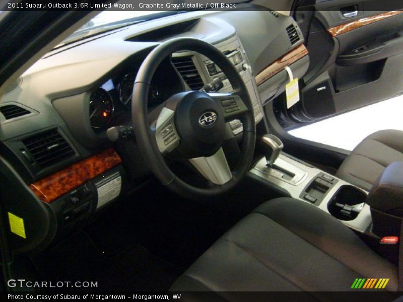 Graphite Gray Metallic / Off Black 2011 Subaru Outback 3.6R Limited Wagon