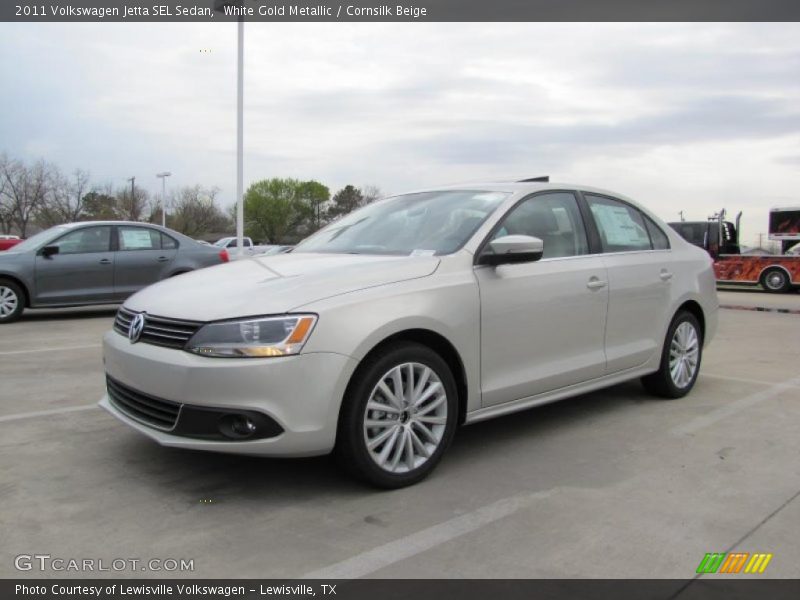 White Gold Metallic / Cornsilk Beige 2011 Volkswagen Jetta SEL Sedan