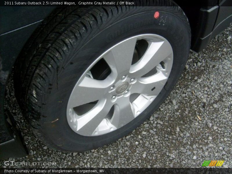 Graphite Gray Metallic / Off Black 2011 Subaru Outback 2.5i Limited Wagon