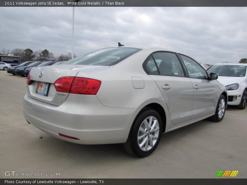 White Gold Metallic / Titan Black 2011 Volkswagen Jetta SE Sedan