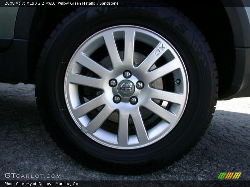 Willow Green Metallic / Sandstone 2008 Volvo XC90 3.2 AWD