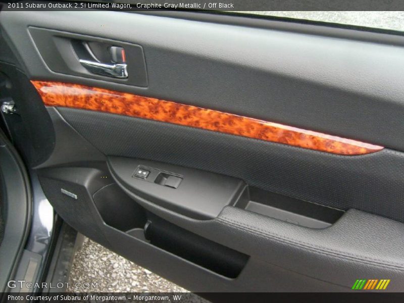 Graphite Gray Metallic / Off Black 2011 Subaru Outback 2.5i Limited Wagon