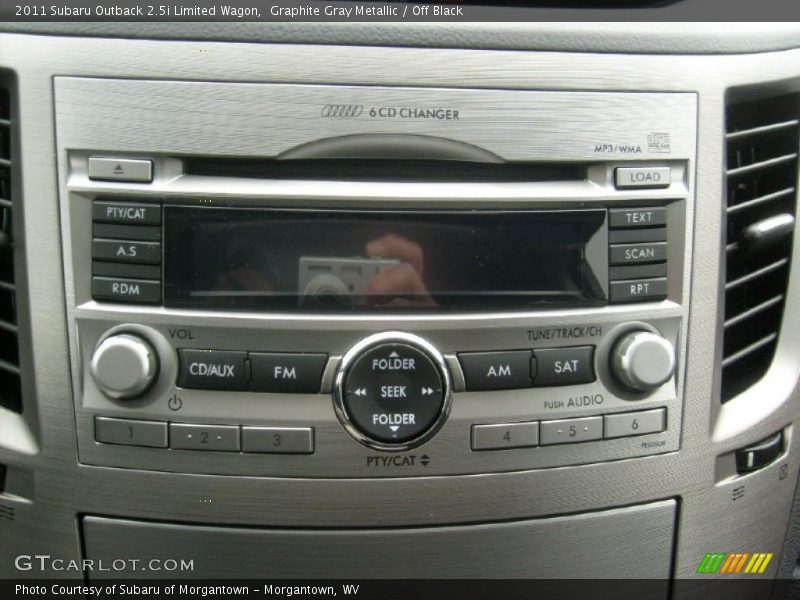 Graphite Gray Metallic / Off Black 2011 Subaru Outback 2.5i Limited Wagon