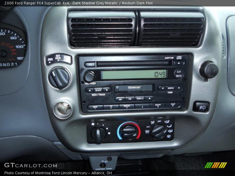 Controls of 2006 Ranger FX4 SuperCab 4x4