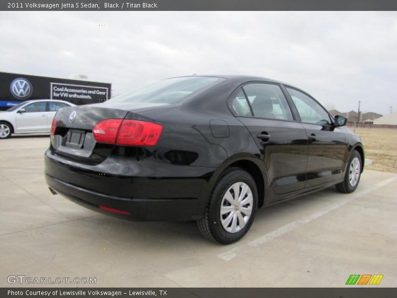 Black / Titan Black 2011 Volkswagen Jetta S Sedan