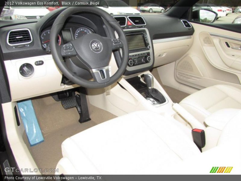 Black / Cornsilk Beige 2012 Volkswagen Eos Komfort