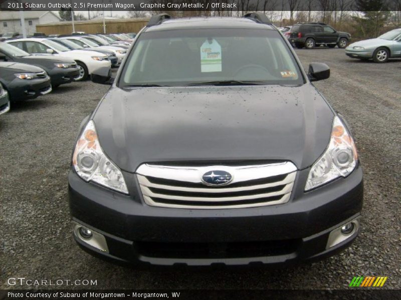 Graphite Gray Metallic / Off Black 2011 Subaru Outback 2.5i Premium Wagon