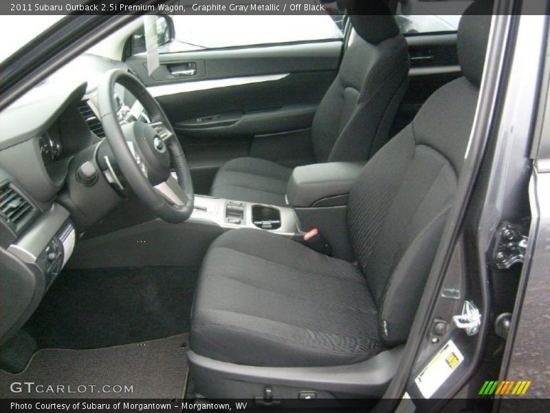 Graphite Gray Metallic / Off Black 2011 Subaru Outback 2.5i Premium Wagon